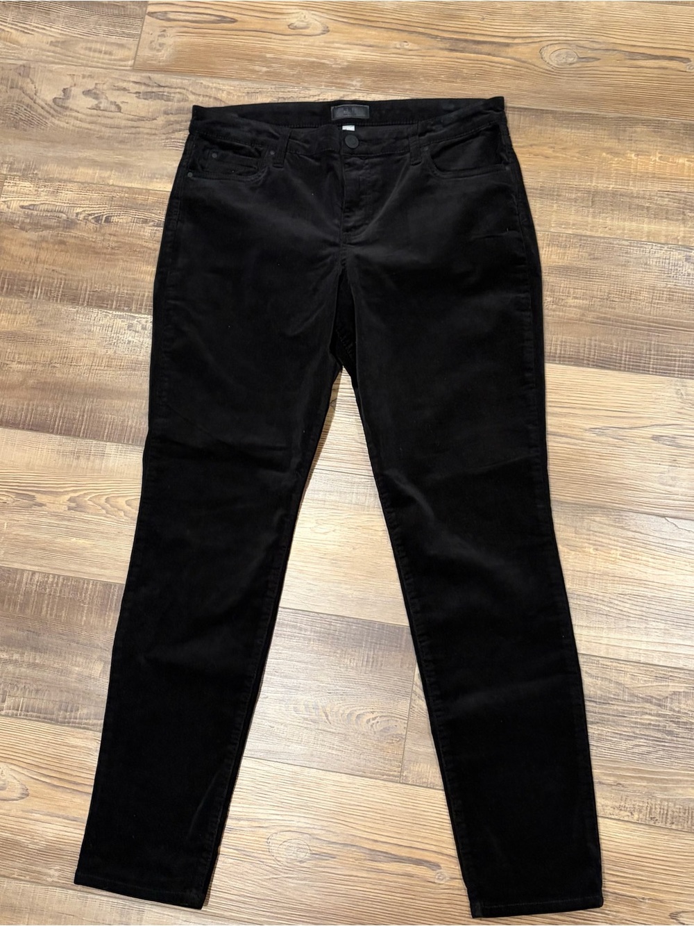 Kut from the Kloth Black Diana Skinny Corduroy Pants